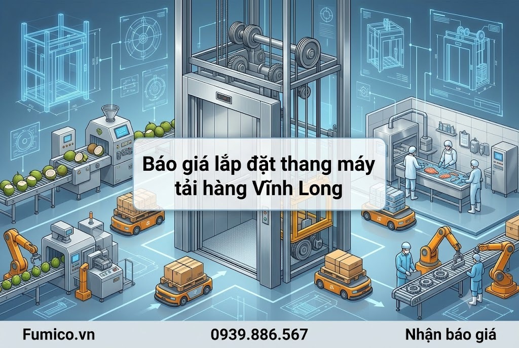 Lắp đặt thang máy tải hàng tại Vĩnh Long