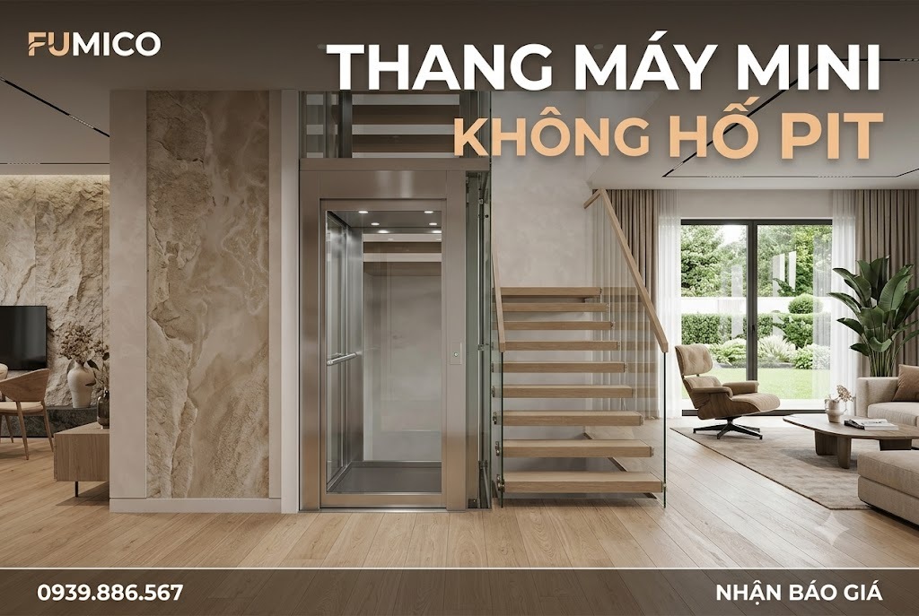 Thang máy mini không hố pit